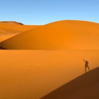 Julie at Algerian Sahara Dune - Algeria and Tunisia Tour in May 2025