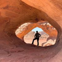 Julie at Tassil n'Ajjer National Park - Algeria and Tunisia Tour in May 2025
